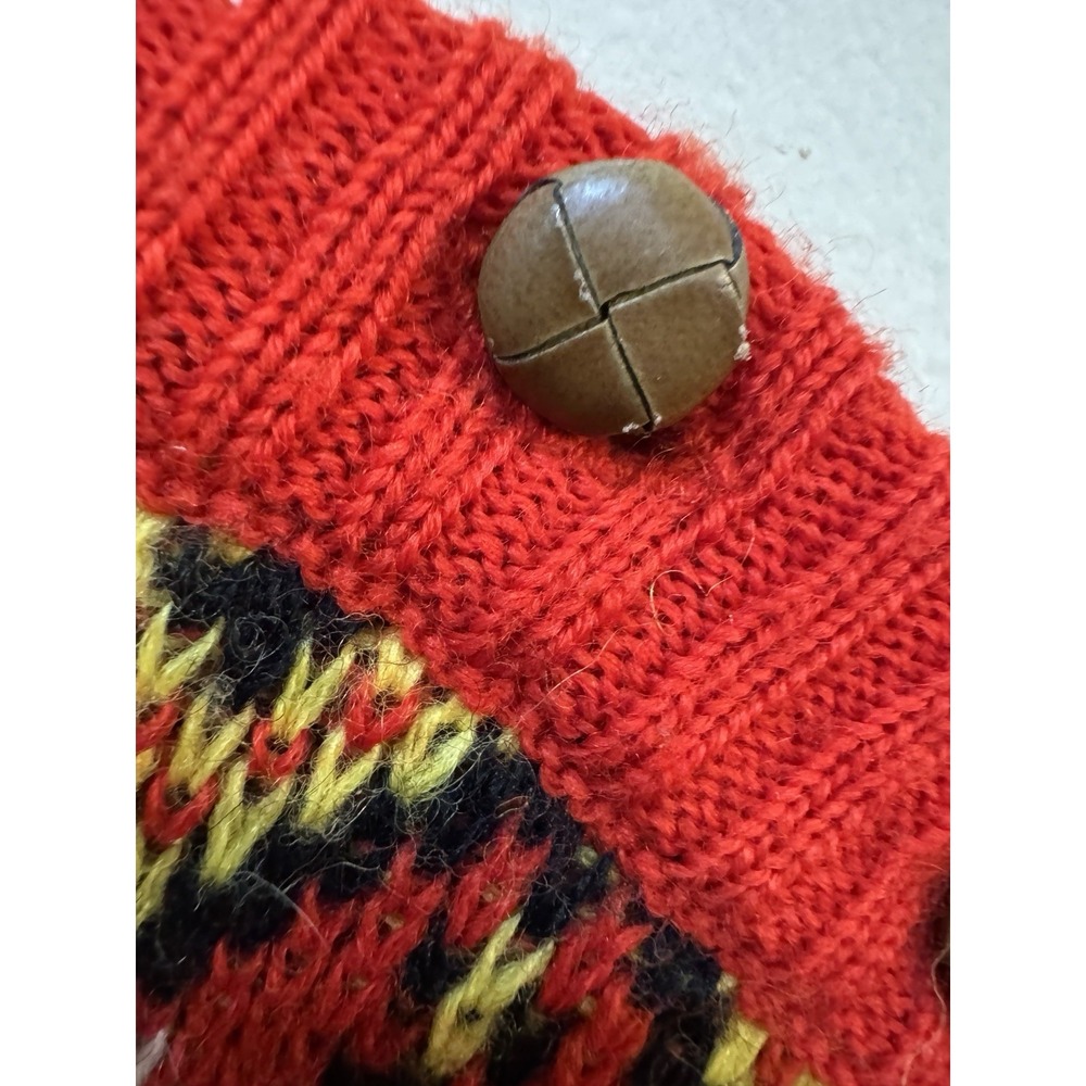 Vintage Tommy Hilfiger Knitted Jumper Sweater 100% Wool Fair Isle Ski Colorful - Picture 7 of 15